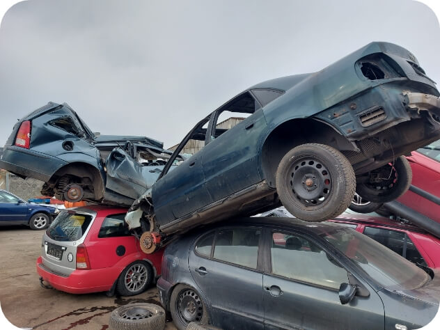 Ústecký kraj, okres Ústí nad Labem a ekologicky zlikvidované vozidlo